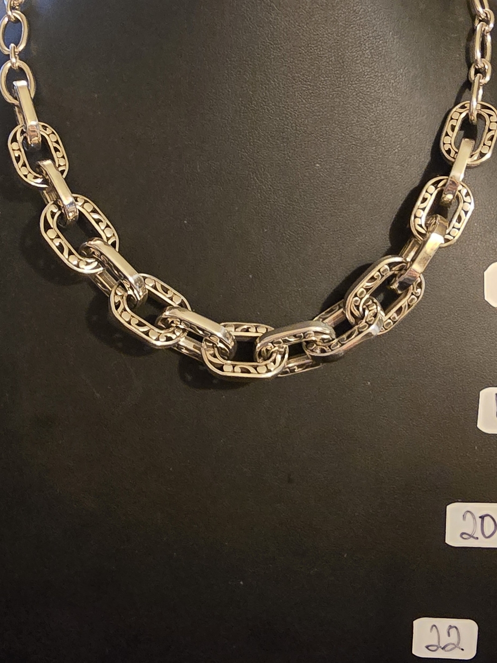 BRIGHTON Medici Link silver Tone Necklace